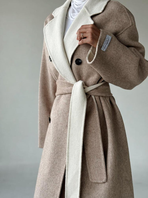 High End Double-sided Woolen Coatالسترات الخارجية / المعاطف