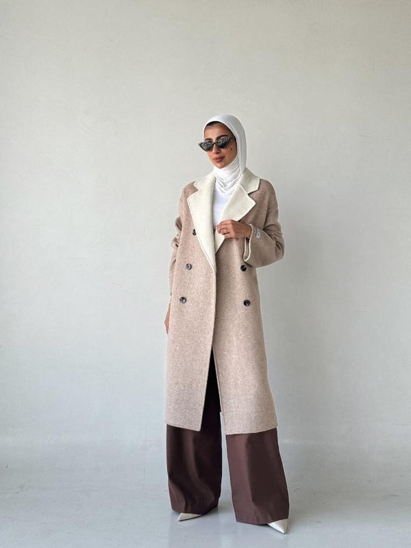 High End Double-sided Woolen Coatالسترات الخارجية / المعاطف