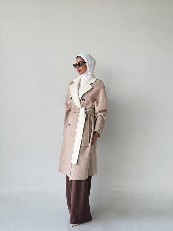 High End Double-sided Woolen Coatالسترات الخارجية / المعاطف