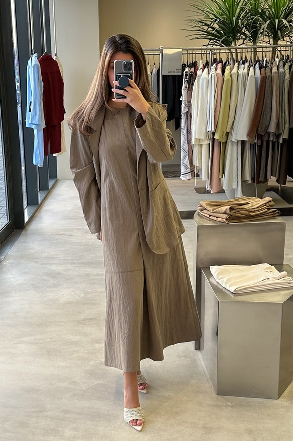 Sleeveless  Dress + Blazer Sets