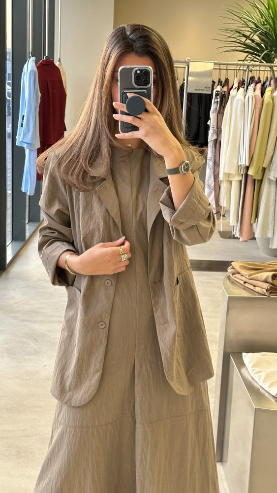 Sleeveless  Dress + Blazer Sets