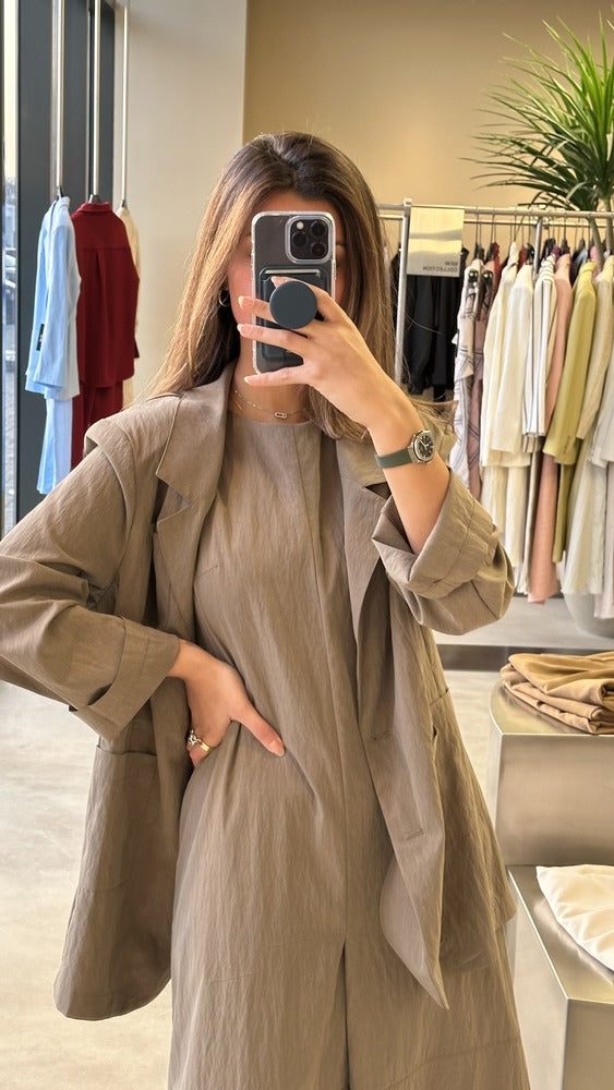 Sleeveless  Dress + Blazer Sets