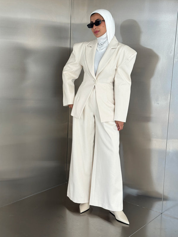 Broad Shouldered Blazer Set