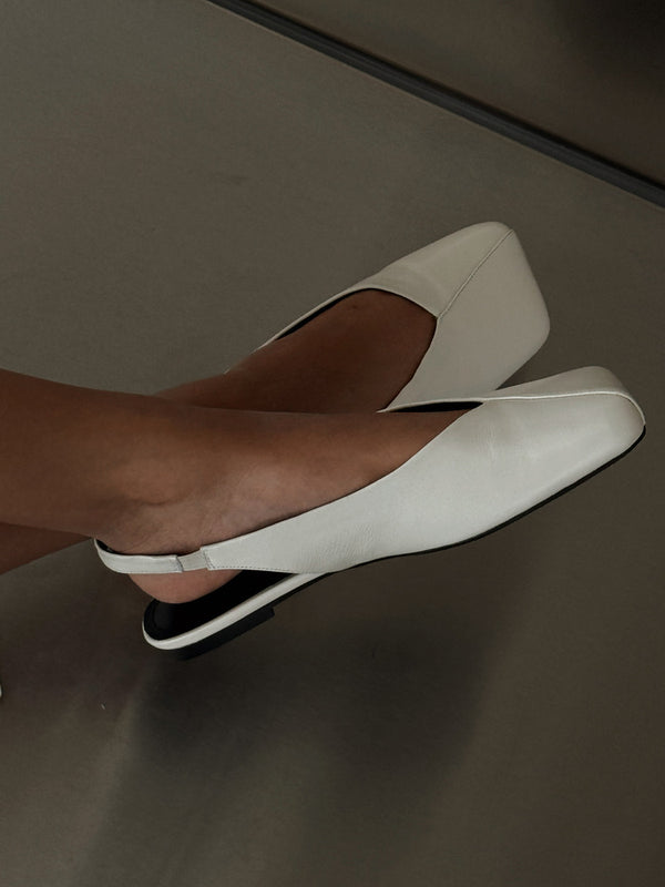 Square Head Flat Mules