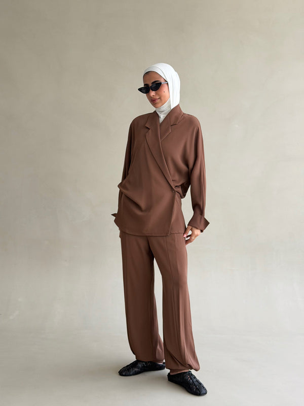 Batwing Sleeves Blazer & Pants