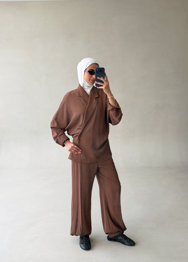 Batwing Sleeves Blazer & Pants