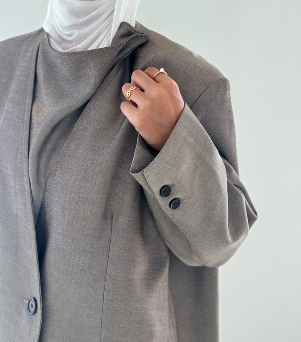 Asymmetrical Collar Blazer