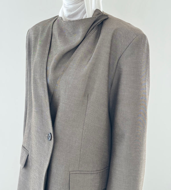 Asymmetrical Collar Blazer