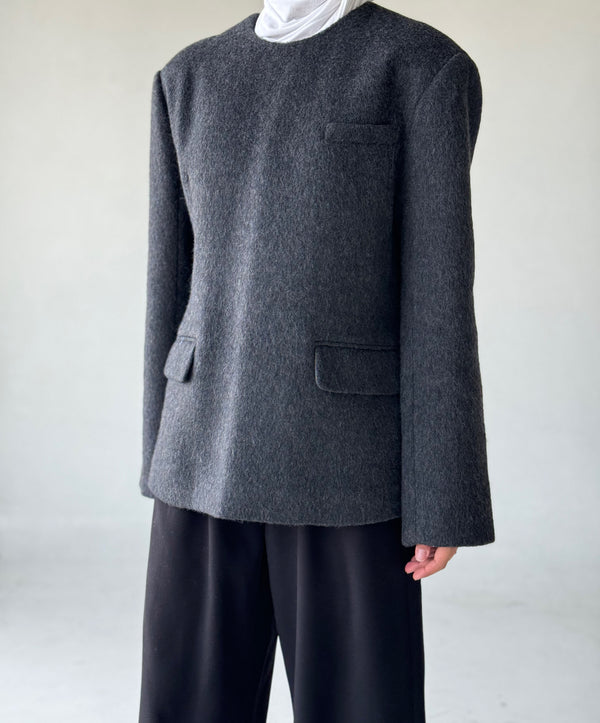 Vintage Wool Pullover Jacket