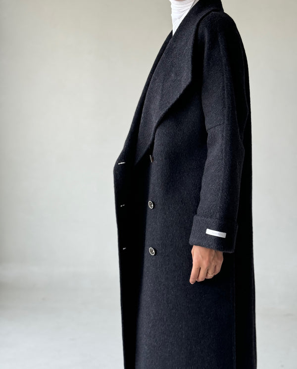 Buttoned Casual Wolen Coat