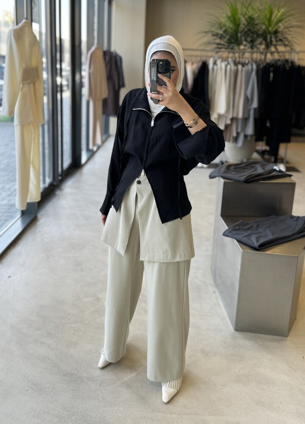 2-in-1 Irremovable Skirt Pants Set