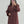 6 Buttons Maroon Woolen Coat w/ Fur Cuffs