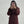 6 Buttons Maroon Woolen Coat w/ Fur Cuffs