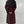 6 Buttons Maroon Woolen Coat w/ Fur Cuffs