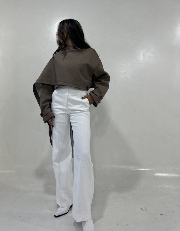 Irregular Crop Cloak