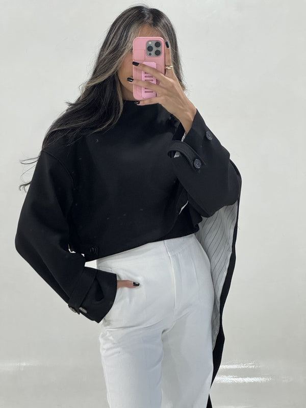 Irregular Crop Cloak