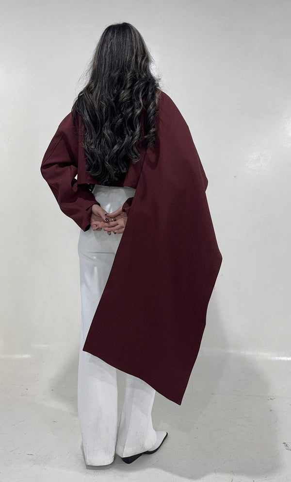 Irregular Crop Cloak