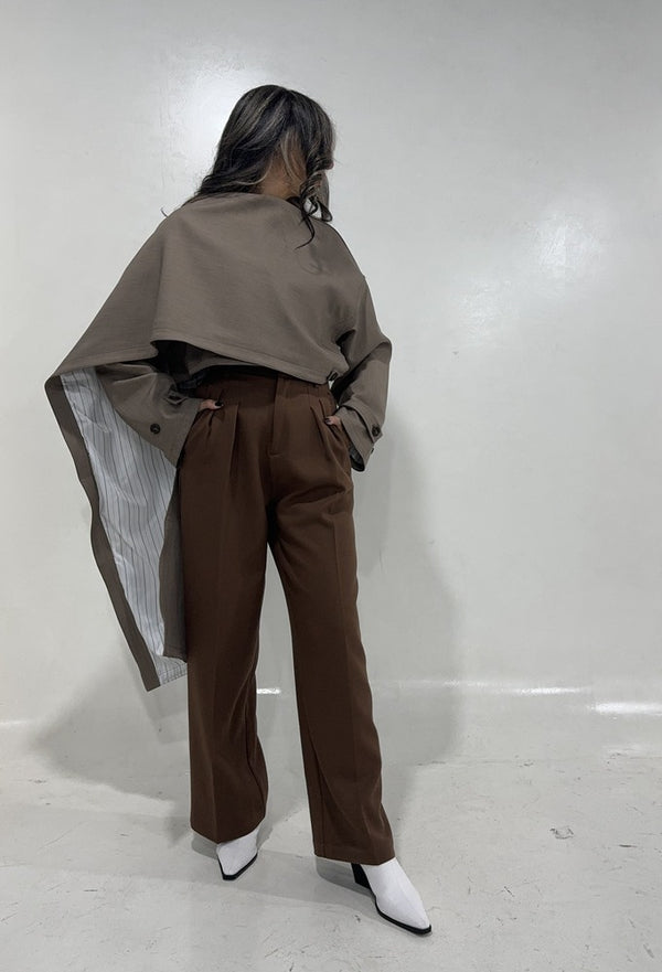 Irregular Crop Cloak