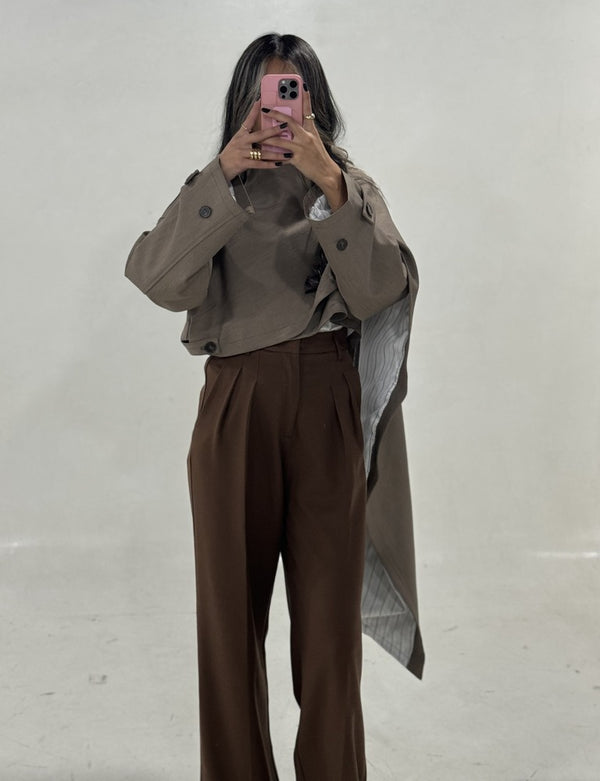 Irregular Crop Cloak