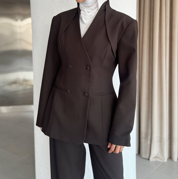 Drape Blazer Set