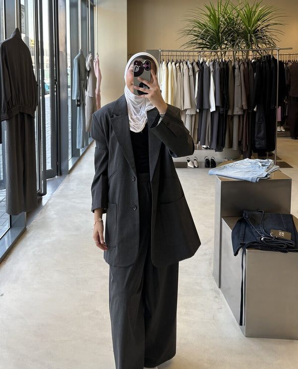 Angled Welt Pocket Blazer Set