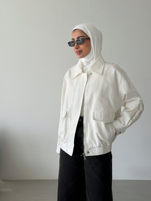 Garterized Hem Jacket