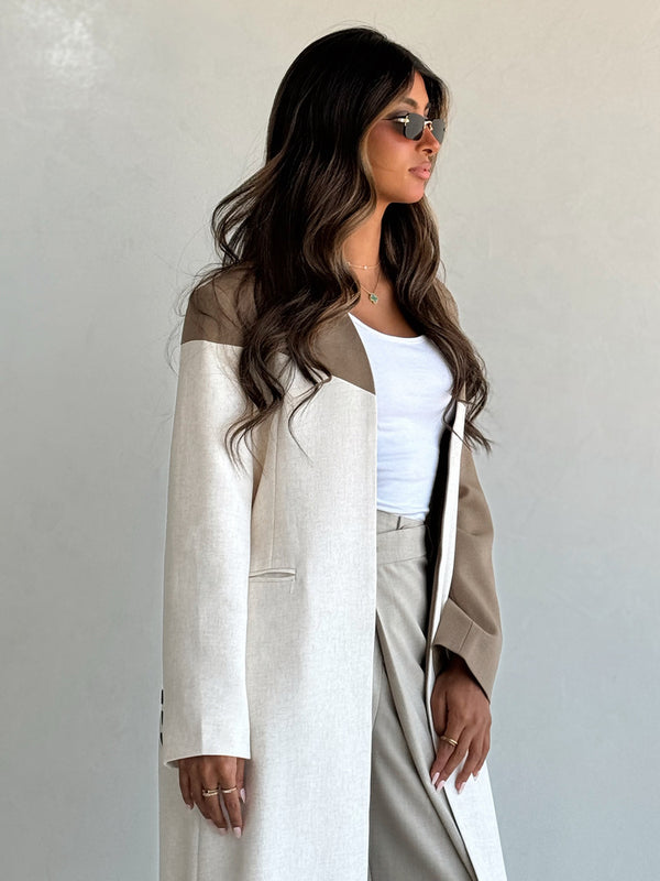 Vintage Women Long Blazer عباية بليزر