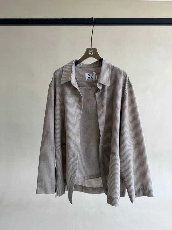 Vertical Stripe Shirt 2-in-1