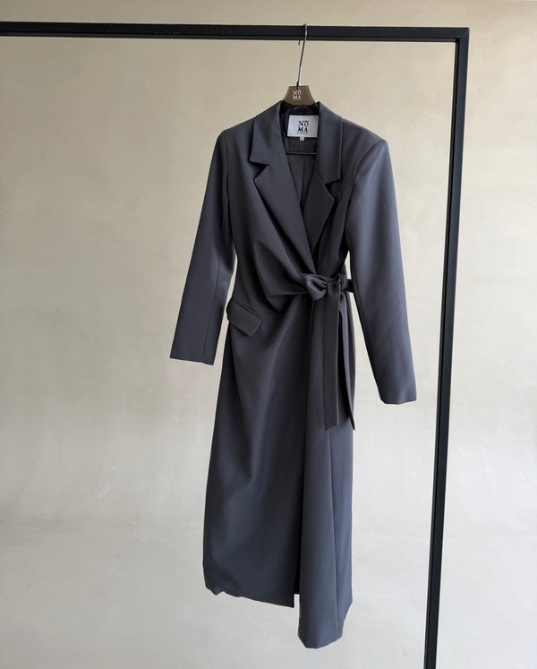 Tie-Waist Midi Dress