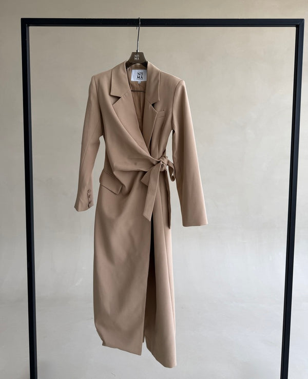 Tie-Waist Midi Dress