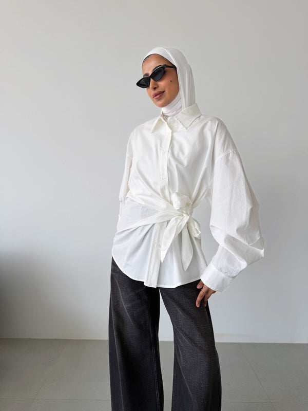 Side Big Tie Shirt