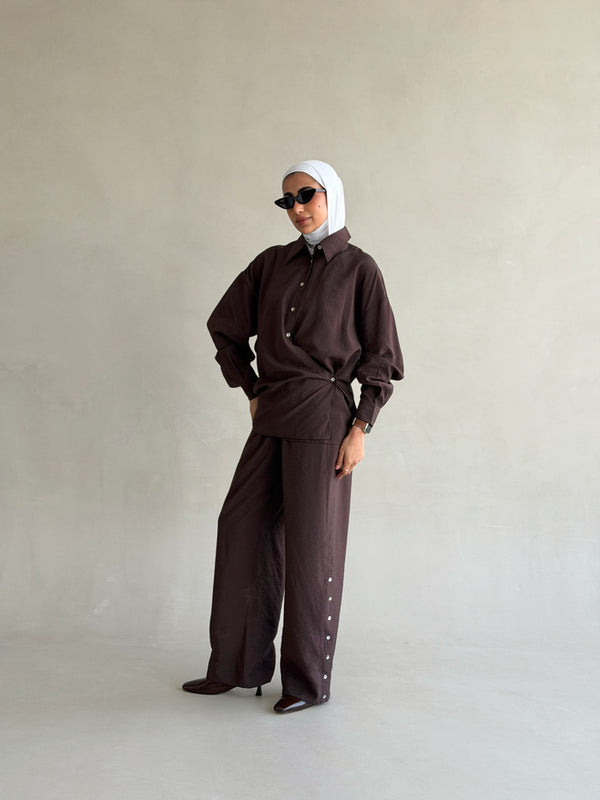 Side Wrap Collared Set