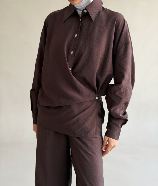 Side Wrap Collared Set