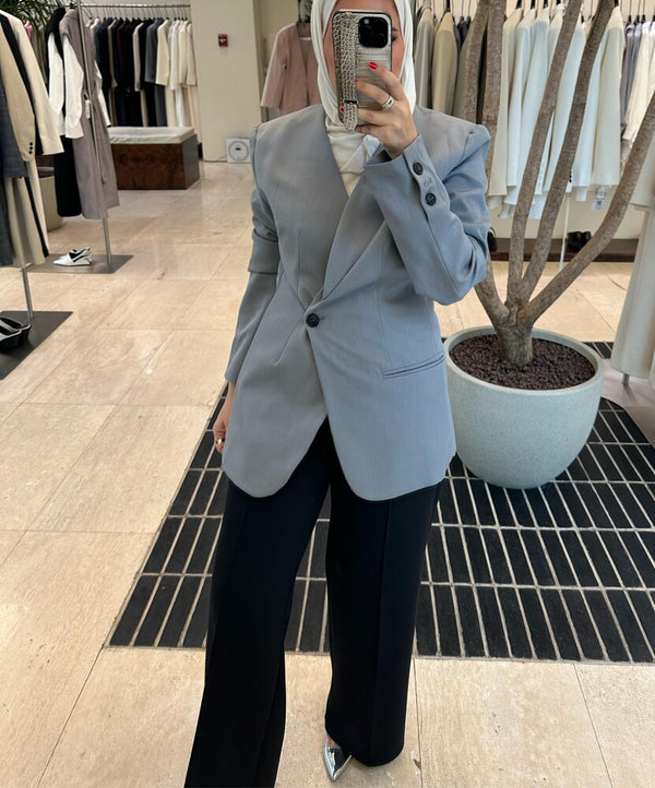 Wrinkled Breasted Blazer