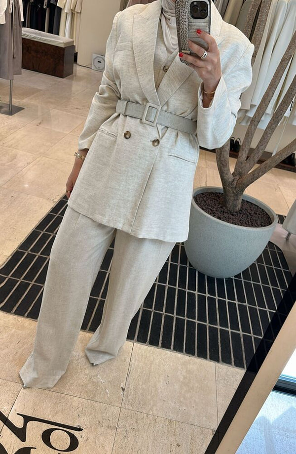 Linen 3PC Set w/ Belt
