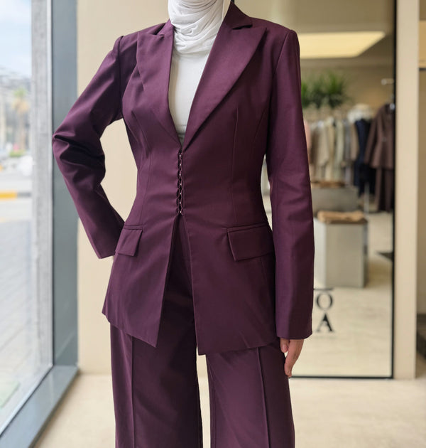 Dark Magenta Women's Suit