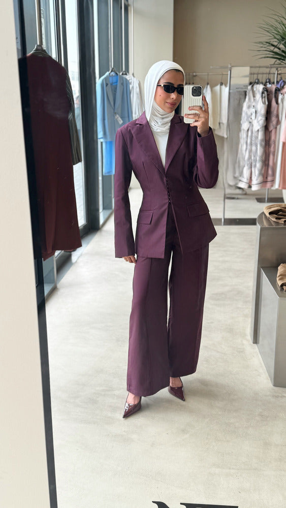 Dark Magenta Women's Suit