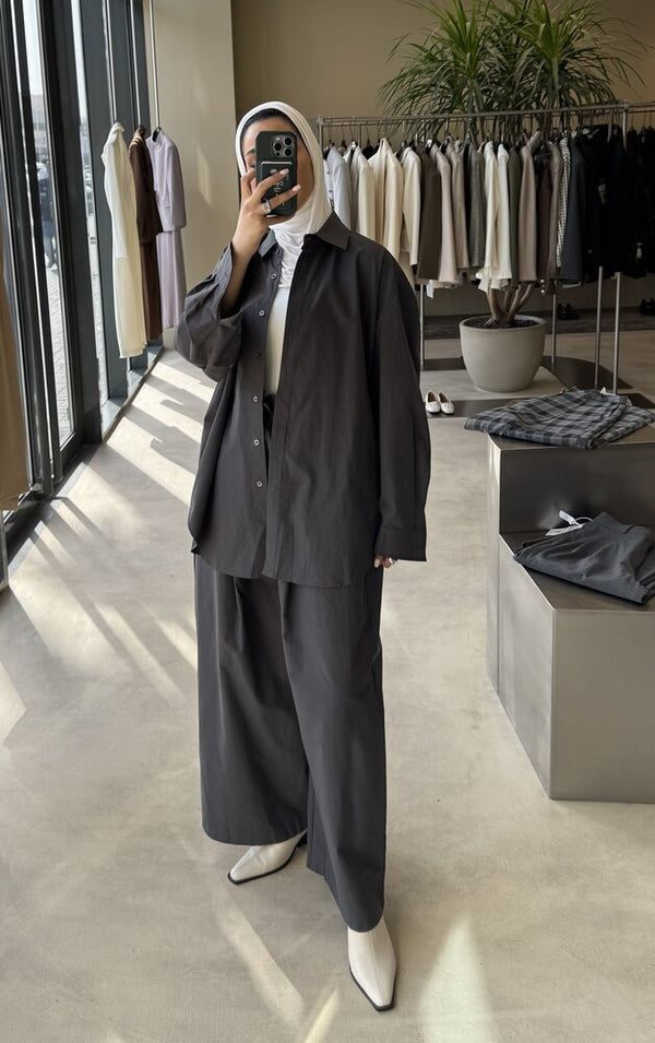 Button-front shirt Set
