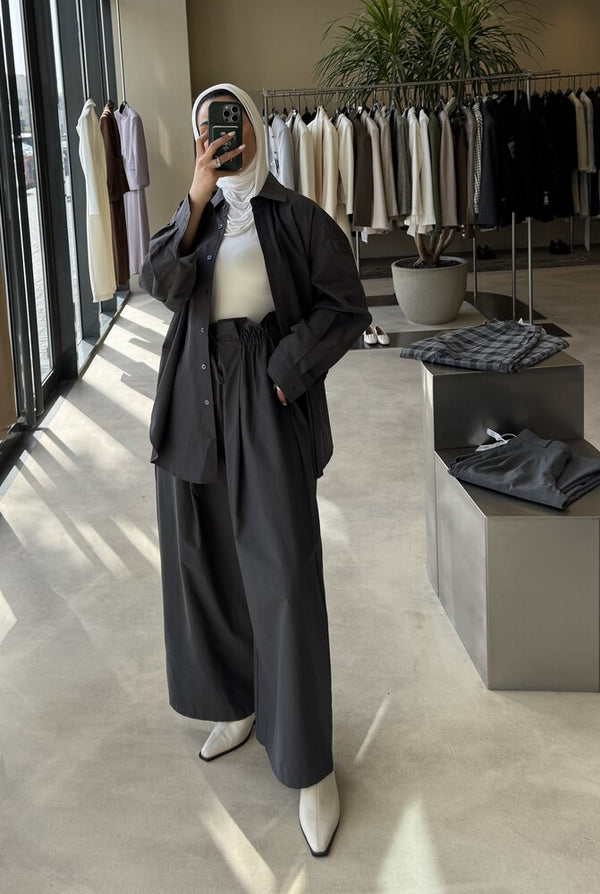 Button-front shirt Set