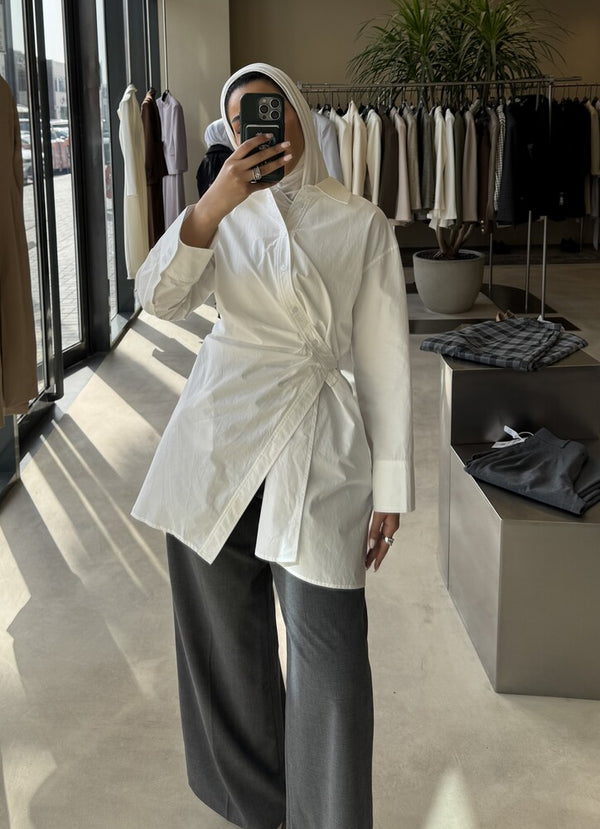 Poplin Waisted Shirt