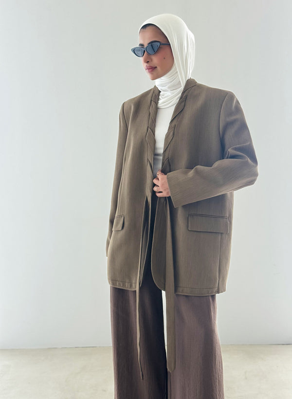 Interlaced Blazer 2PC Set