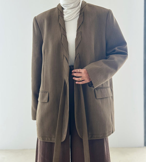Interlaced Blazer 2PC Set