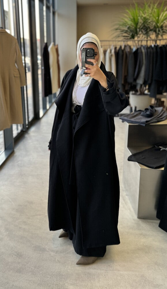 Big Collar Coat Pants Set