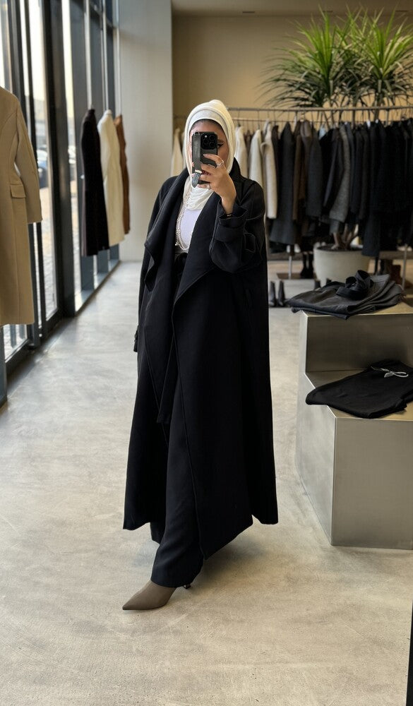 Big Collar Coat Pants Set