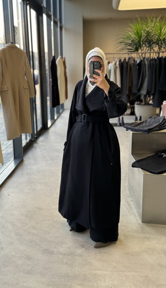 Big Collar Coat Pants Set