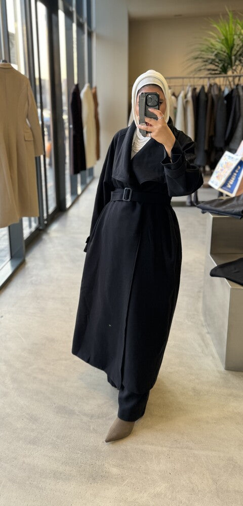 Big Collar Coat Pants Set