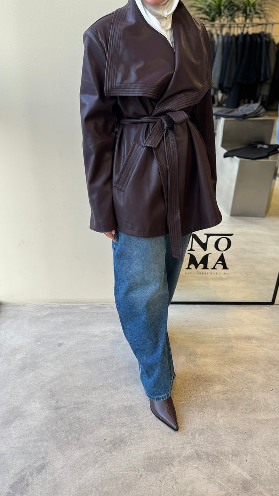 Drapey Leather Jacket