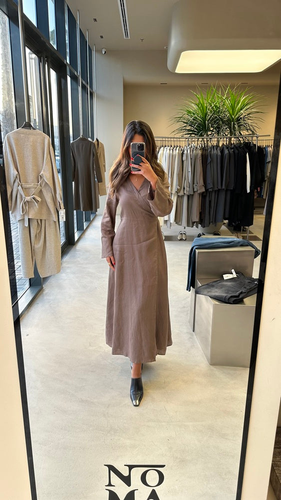 Linen Belted Dress