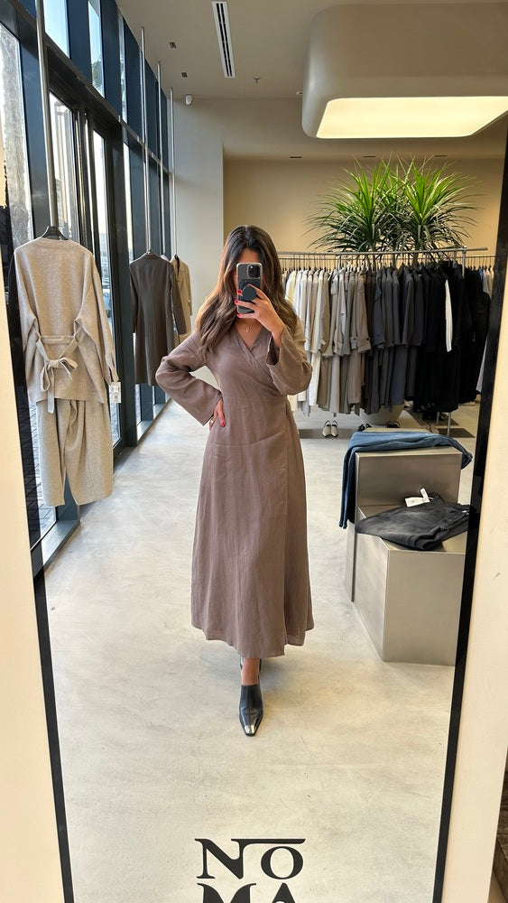 Linen Belted Dress