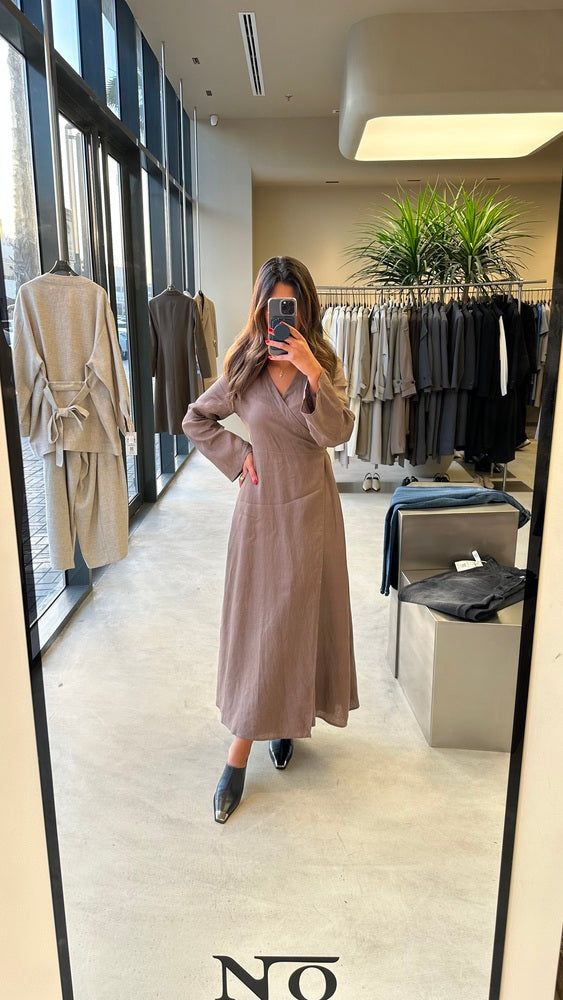 Linen Belted Dress